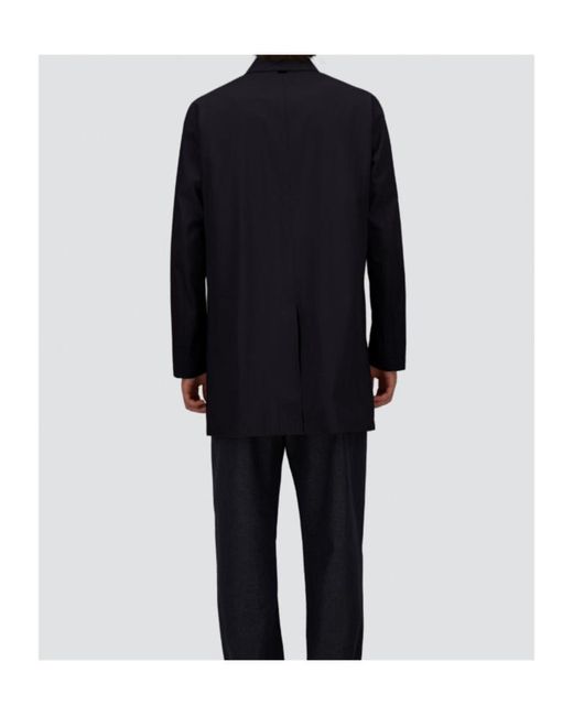 Herno Blue Buttoned Coat for men