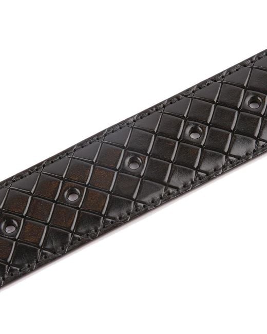 Bottega Veneta Black Weave A Belt for men