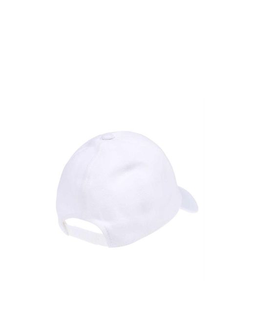 Courreges White Curved-Peak Cotton Cap