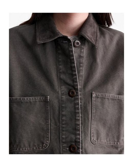 A.P.C. Gray Pocket Detailed Jacket