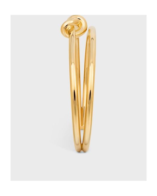 Céline Metallic Knot Double Cuff