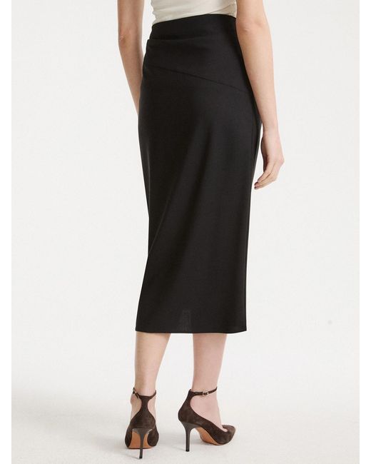 Marella Black Draped Skirt