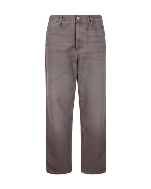 Carhartt Gray Single Knee Straight-Leg Pants for men