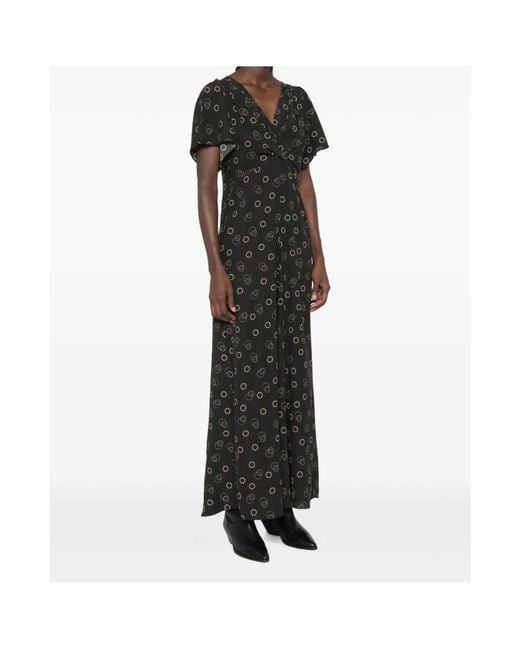 Isabel Marant Black V-Neck Dress
