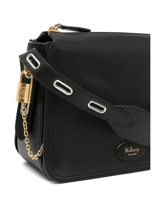 Mulberry Black Billie Logo Detailed Small Crossbody Bag