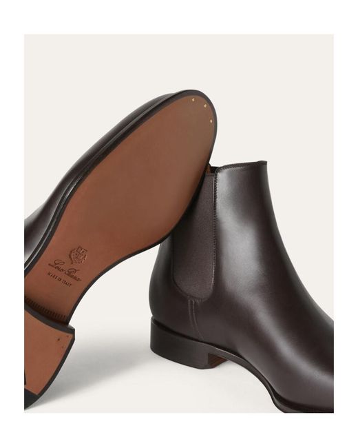Loro Piana Brown Rory Walk Chelsea Boots for men