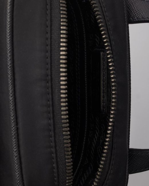 Prada Black Re-Nylon Zipped Shoulder Bag for men