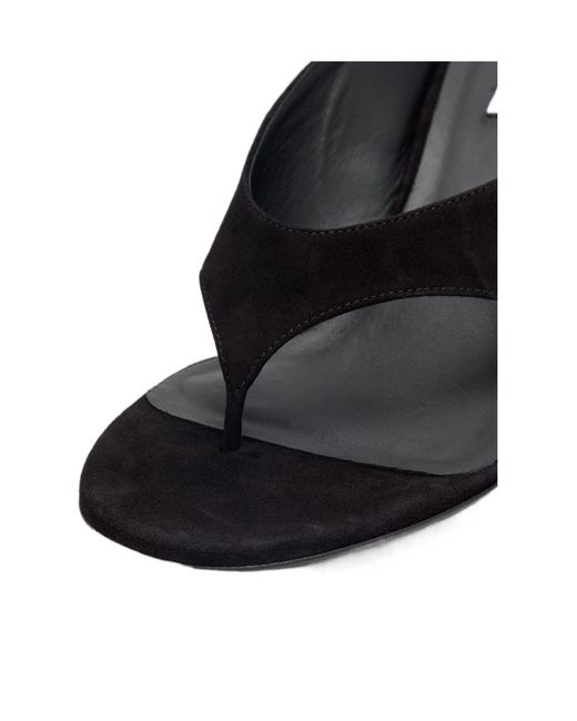 Alaïa Black Suede Mules