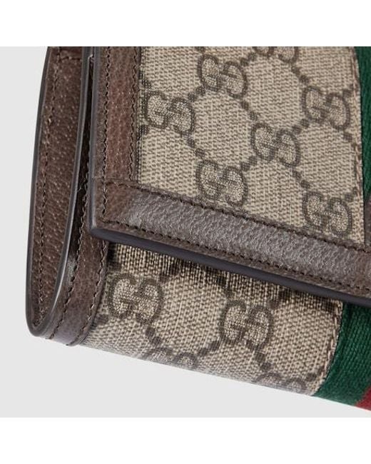 Gucci Brown Ophidia Gg Wallet On Chain