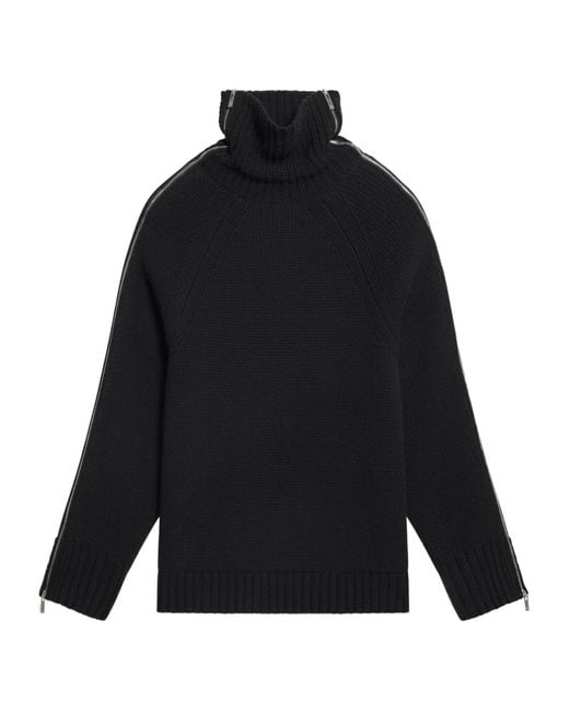 Helmut Lang Black Suitcase Turtleneck Oversized Jumper for men