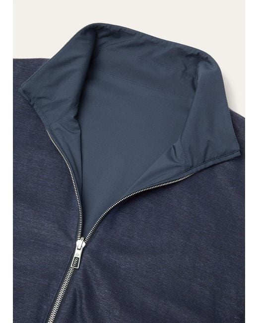 Loro Piana Blue Bomber Jacket for men