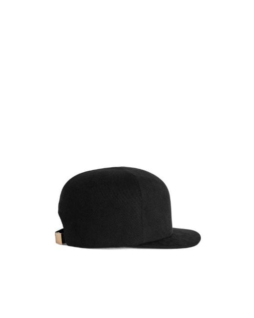 Balenciaga Black Logo Embroidered Baseball Cap