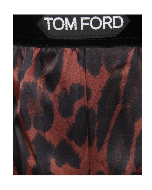 Tom Ford Black Leopard-Printed Boxers for men