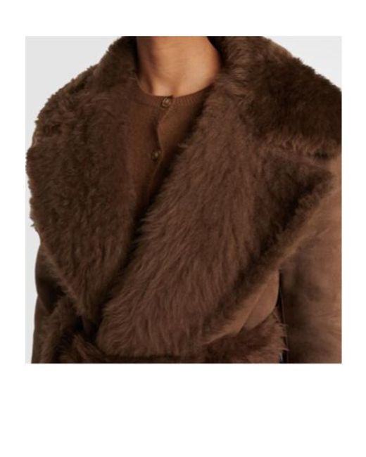 Ralph Lauren Brown Wilmer Reversible Shearling Coat
