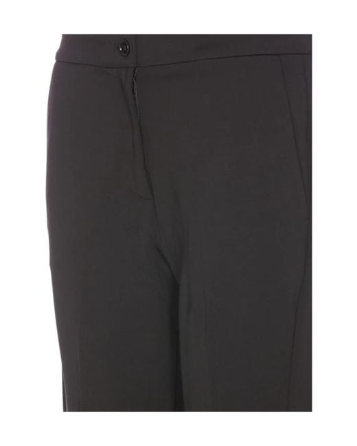 Pinko Black Straight-Leg Slim-Fit Trousers