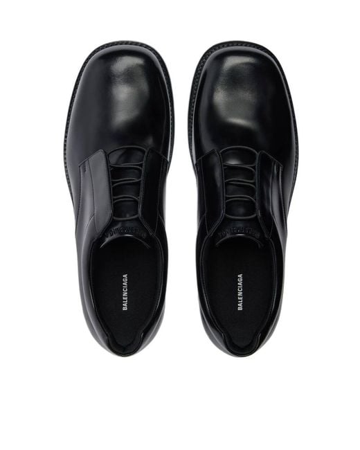 Balenciaga Black Comfy Derby Shoes for men