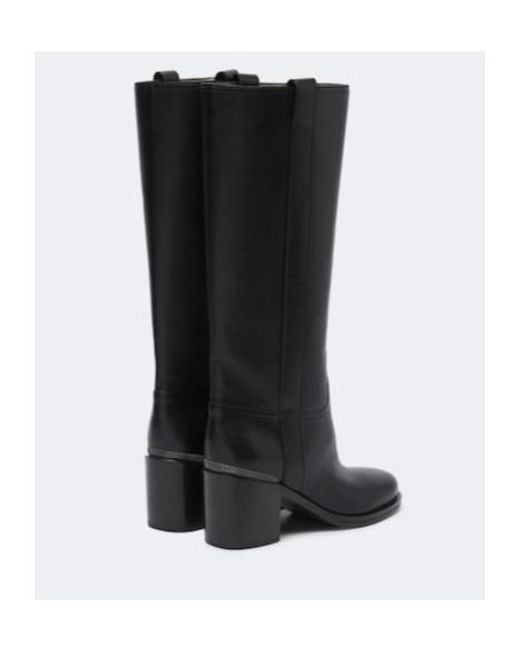 Brunello Cucinelli Black Monili Round-Toe Ankle Boots