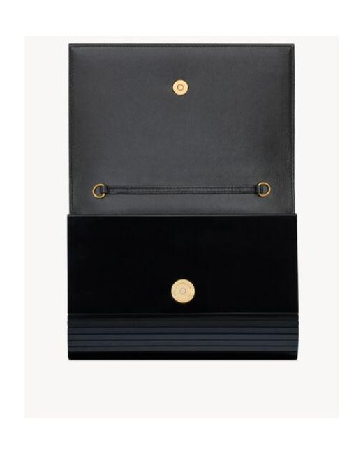Saint Laurent White Vicky Minaudire Shoulder Bag
