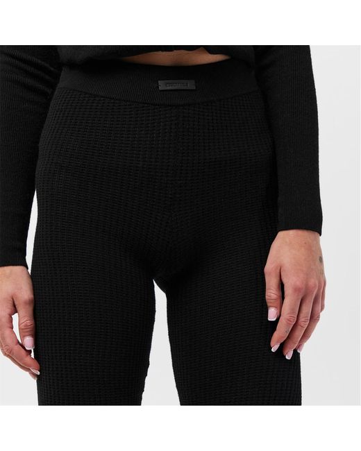 Fear Of God Black Waffle Logo Leggings
