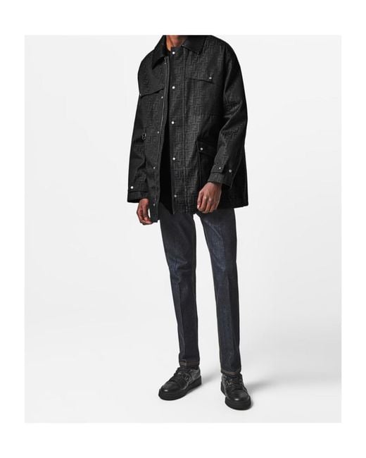 Fendi Black Logo Blouson Jacket for men