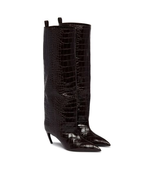 The Attico Black The Lea Heeled Boots
