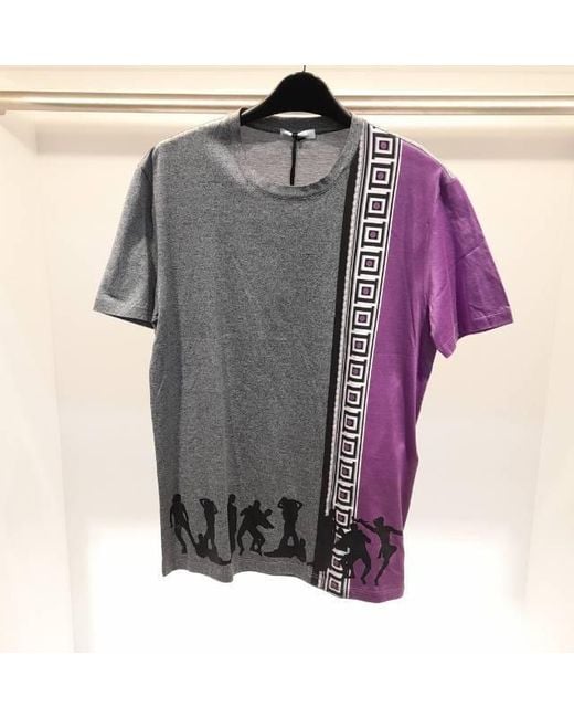 Versace Gray Short-Sleeved T-Shirt for men