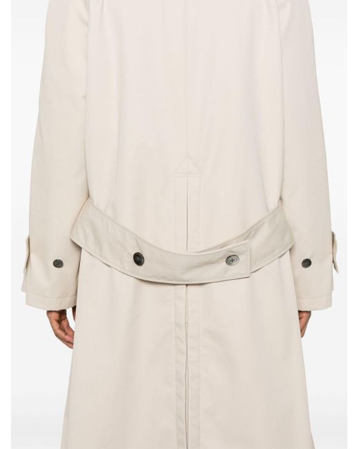 Thom Browne White Waterproof Trench Coat for men