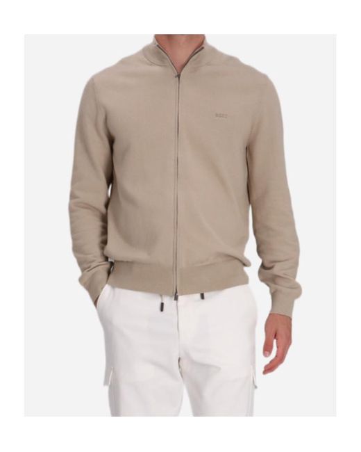Boss Natural Jersey Cardigan for men