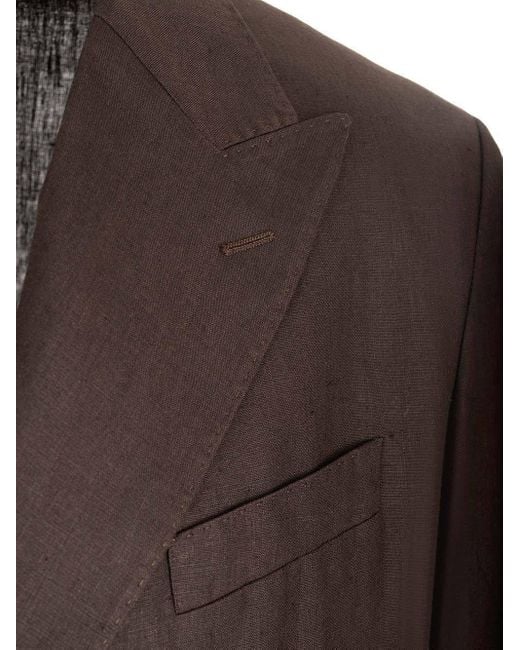 Dolce & Gabbana Black Roma Double-Breasted Blazer for men