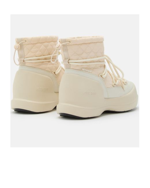 Moon Boot Natural Mezzaluna Quilted Boots