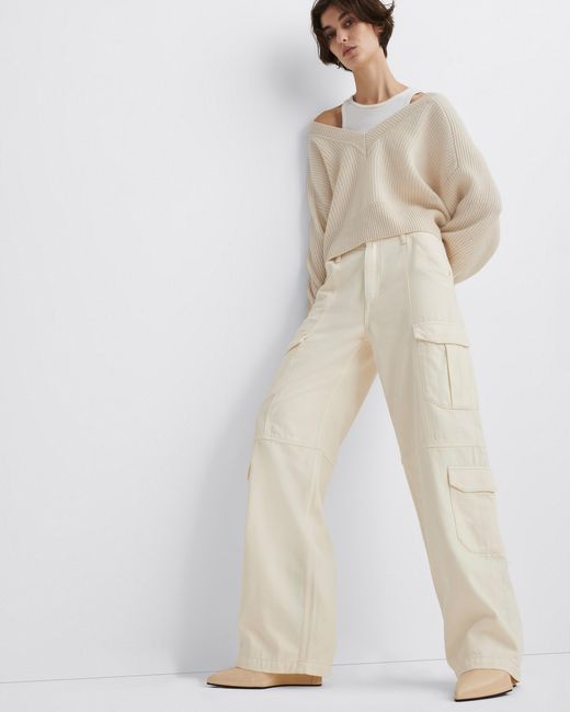 Rag & Bone White Multi-Pocket Jeans