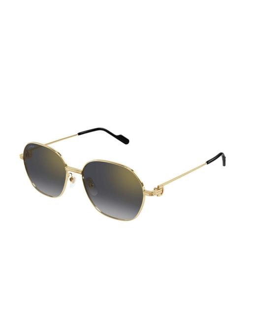 Cartier Multicolor Round-Frame Sunglasses