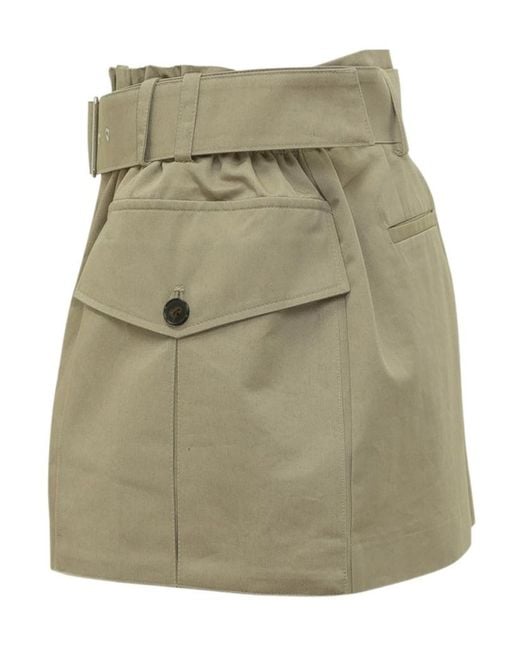 IRO Green Belted Mini Skirt
