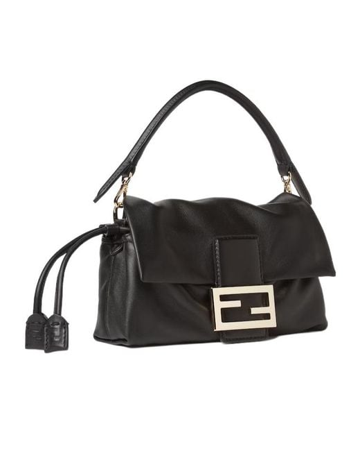 Fendi Black Baguette Soft Small