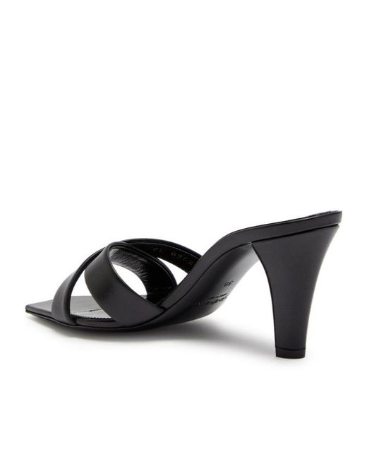 Saint Laurent Black Jill 75 Leather Sandals