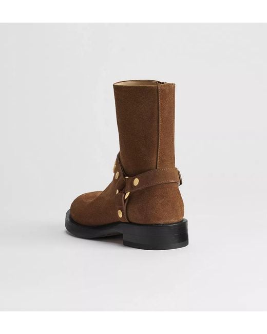 Dior Brown Bolt Ankle Boot