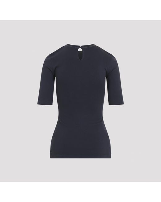 Brunello Cucinelli Blue Rib Tshirt