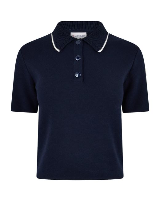 Moncler Blue Simple Short-Sleeved Shirt