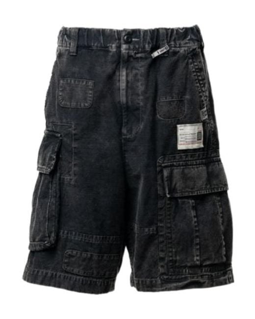 Maison Mihara Yasuhiro Black Cargo Shorts for men