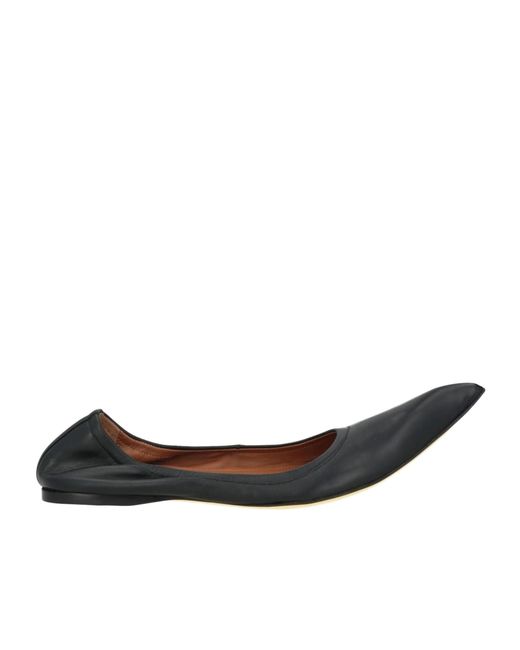 Marni Brown Minimalist Leather Ballet Flats