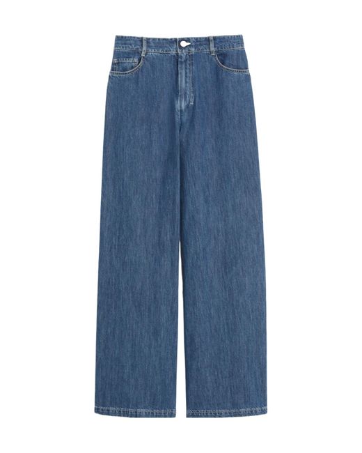 Max Mara Blue 'S Zeus Wide Leg Jeans