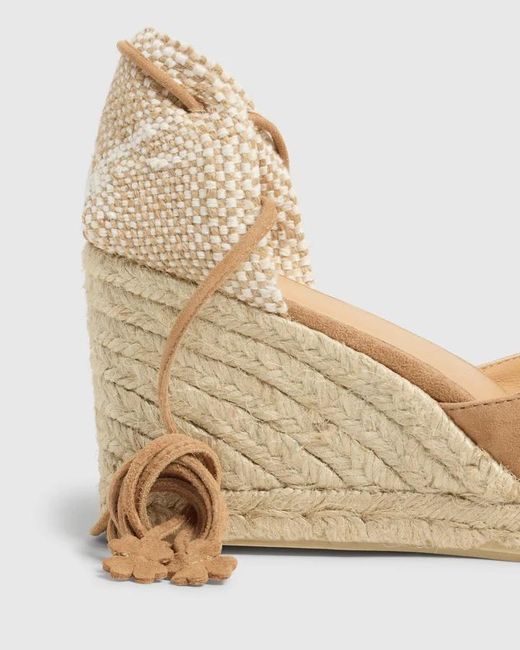 Castaner Metallic Carina 80Mm Wedge Espadrilles