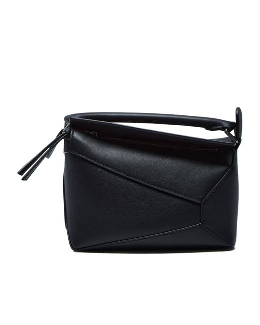 Loewe Black Puzzle Mini Bag
