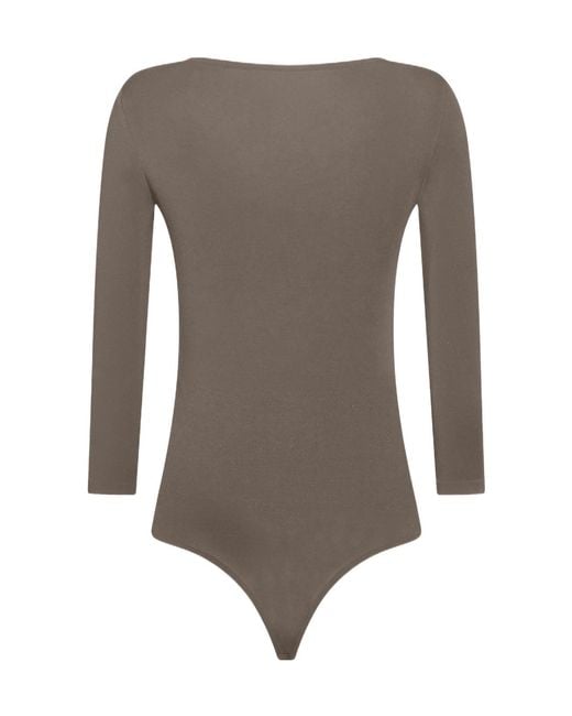 Wolford Brown Tokyo Seamless Bodysuit