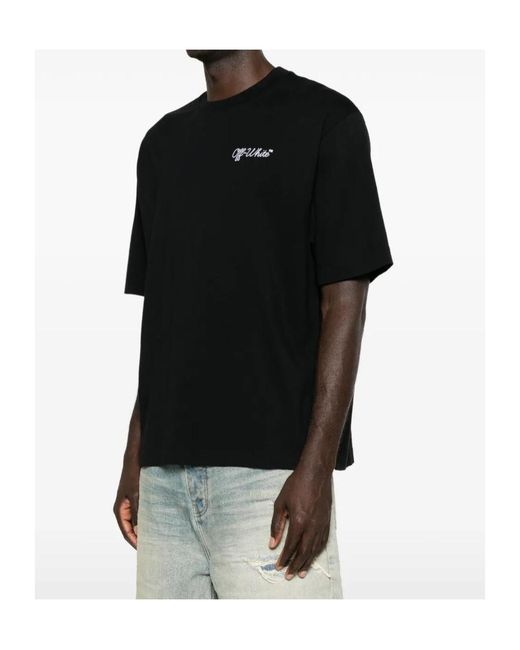 Off-White c/o Virgil Abloh Black Short-Sleeved T-Shirt for men