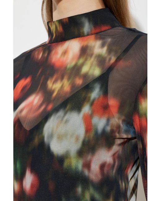 AllSaints Multicolor Gracie Sheer Floral Midi Dress
