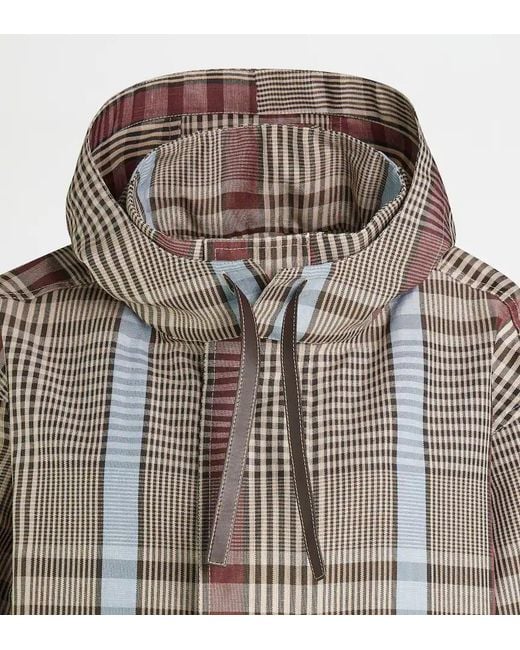 Tod's Gray Long-Sleeve Windbreaker Jacket