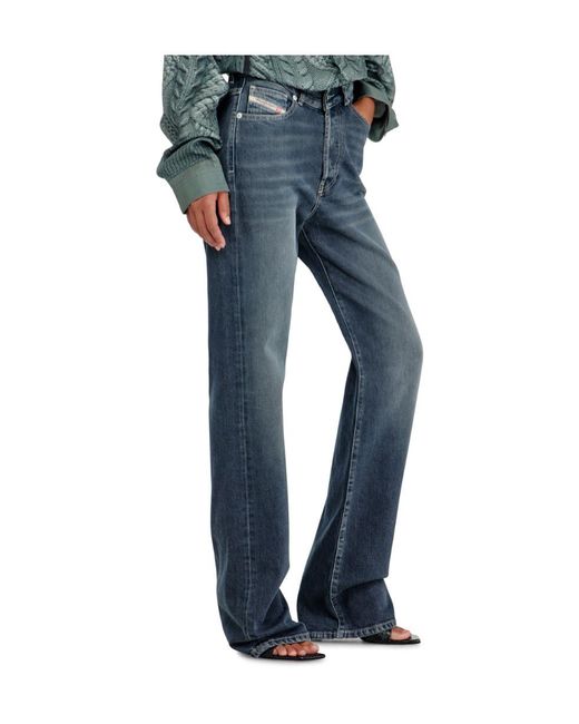 DIESEL Blue 1971 D-Sent Straight-Leg Jeans