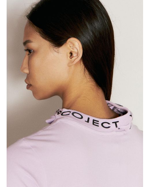 Y. Project White Three-Neck Logo T-Shirt