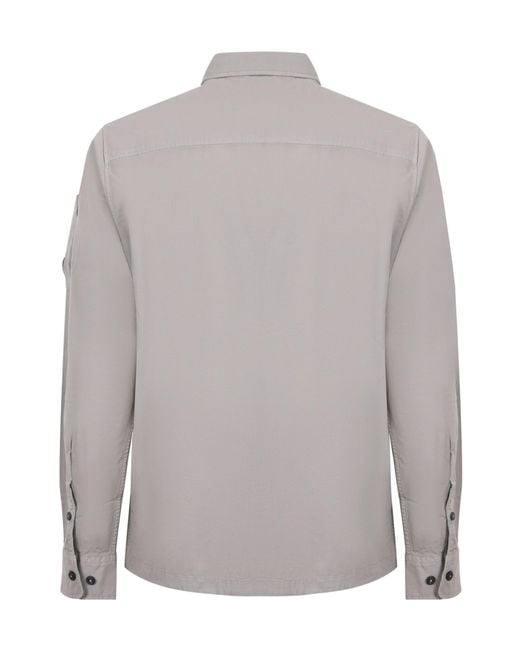 C P Company Gray Zip Pocket Jacket for men